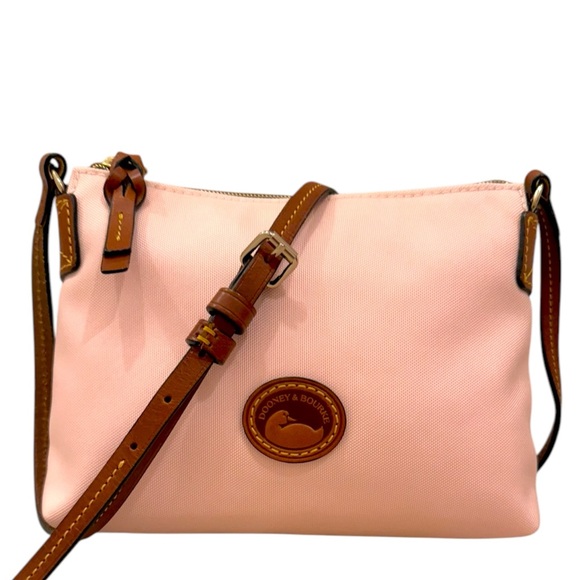Dooney & Bourke Handbags - Dooney & Bourke Pink Crossbody Pouchette Bag